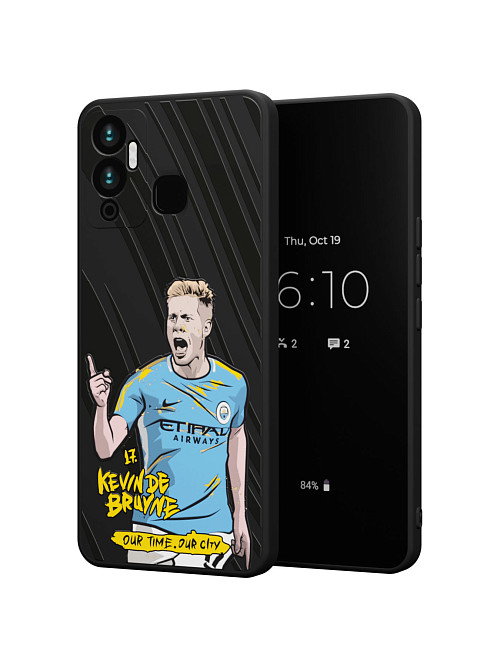 Силиконовый чехол для Infinix Hot 12 Play "NOVEL: Kevin de Bruyne"