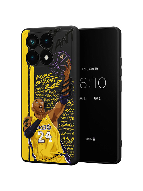 Силиконовый чехол для Poco X6 Pro (5G) "NOVEL: Kobe Bryant"