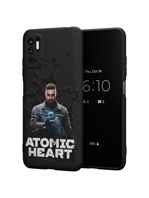 Силиконовый чехол для Xiaomi Redmi Note 10T "Atomic Heart: Товарищ Нечаев"