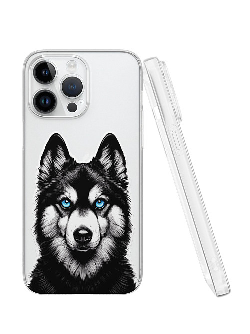 Силиконовый чехол для Apple iPhone 14 Pro Max "Собака"