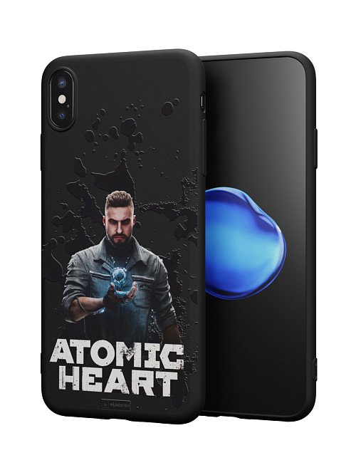 Силиконовый чехол для Apple iPhone Xs Max "Atomic Heart: Товарищ Нечаев"