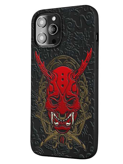 Силиконовый чехол для Apple iPhone 12 Pro Max "Red Oni mask"