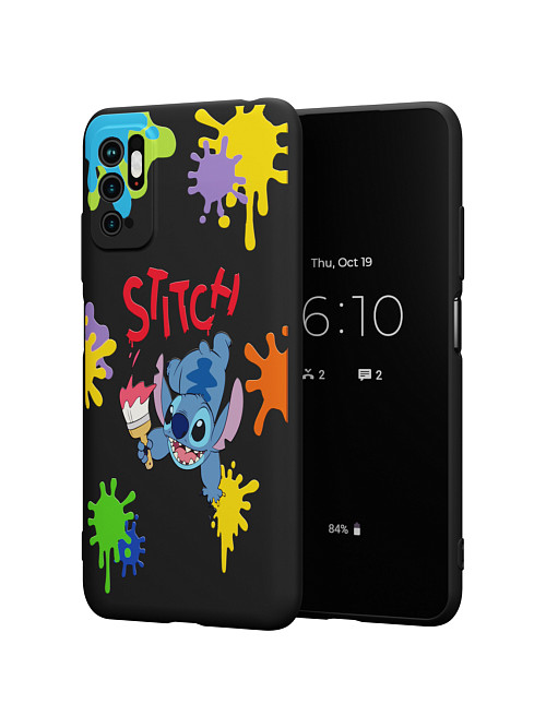 Силиконовый чехол для Poco M3 Pro "NOVEL: Stitch paints"