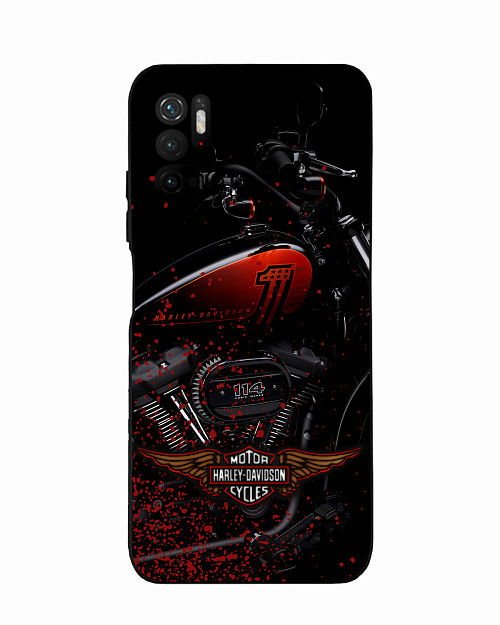 Силиконовый чехол для Xiaomi Redmi Note 10T Мотоцикл Harley-Davidson