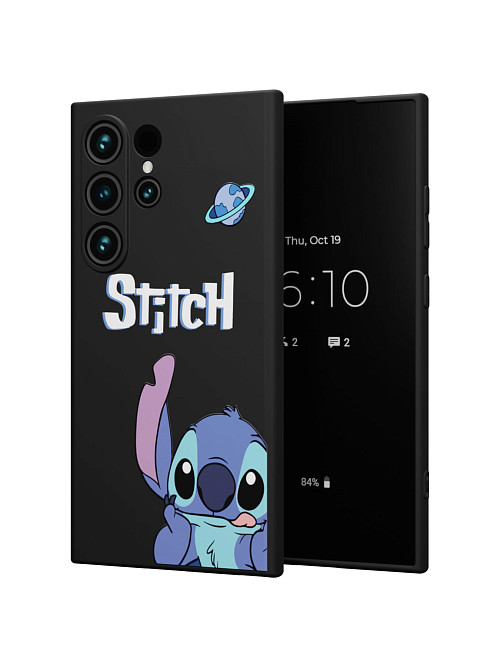 Силиконовый чехол для Samsung Galaxy S24 Ultra "NOVEL: Stitch planet"