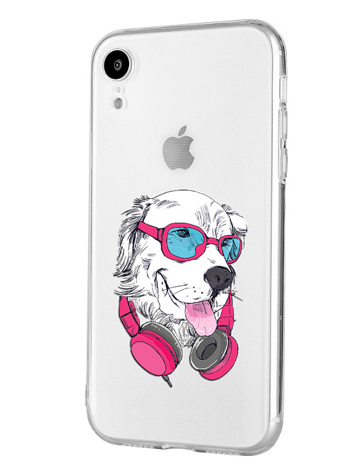 Силиконовый чехол для Apple iPhone Xr "Стильный пёс"