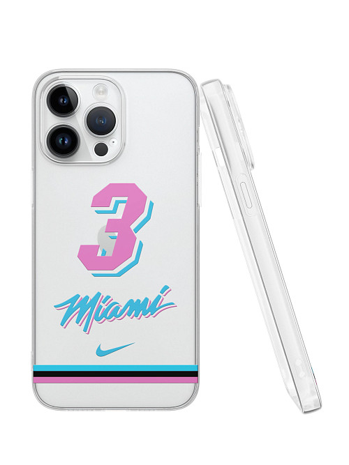 Силиконовый чехол для Apple iPhone 14 Pro Max "NOVEL: Майами Хит"