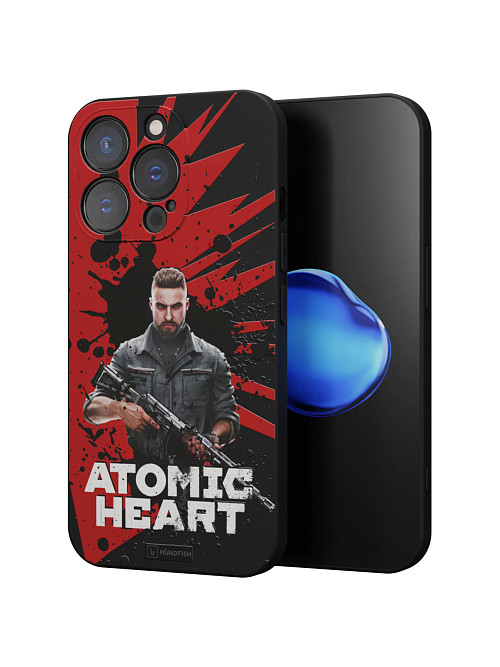 Силиконовый чехол для Apple iPhone 13 Pro "Atomic Heart: Майор Нечаев"