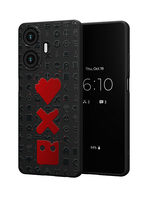 Силиконовый чехол для Realme C55 "Love Death Robots"