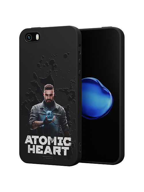 Силиконовый чехол для Apple iPhone 5S "Atomic Heart: Товарищ Нечаев"