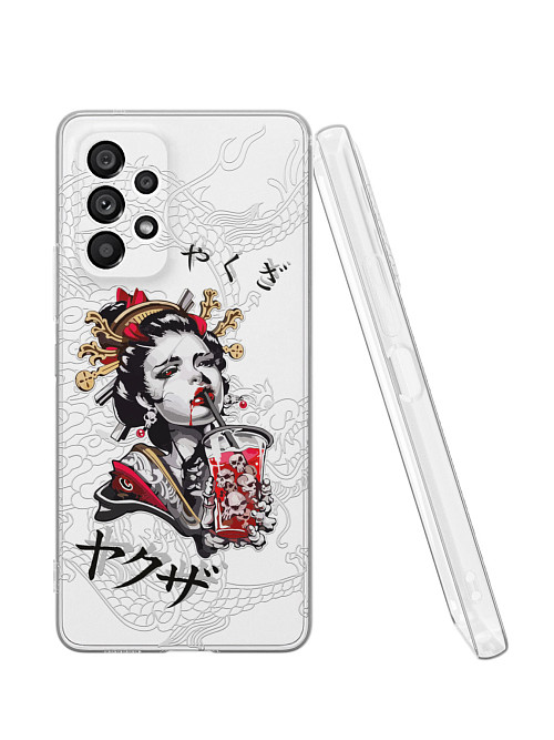 Силиконовый чехол для Samsung Galaxy A53 (5G) "Geisha Bloody"