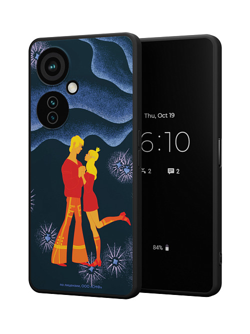 Силиконовый чехол для OnePlus Nord CE 3 Lite (5G) "Бременские Музыканты: Трубадур и Принцесса"