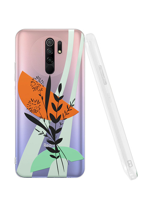 Силиконовый чехол для Xiaomi Redmi 9 "Одуванчики"