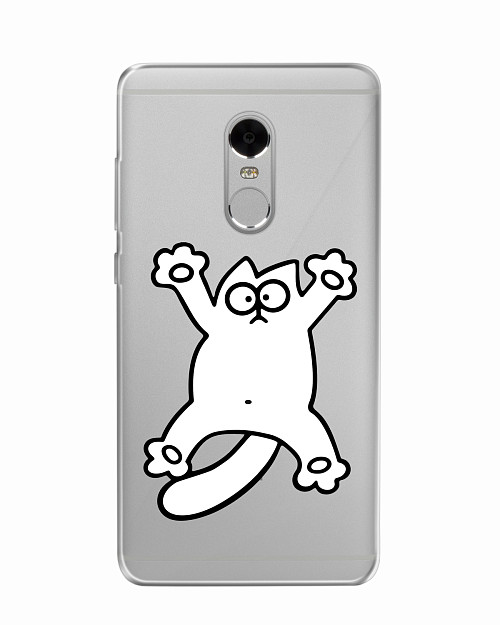 Силиконовый чехол для Xiaomi Redmi Note 4X Кот Саймон