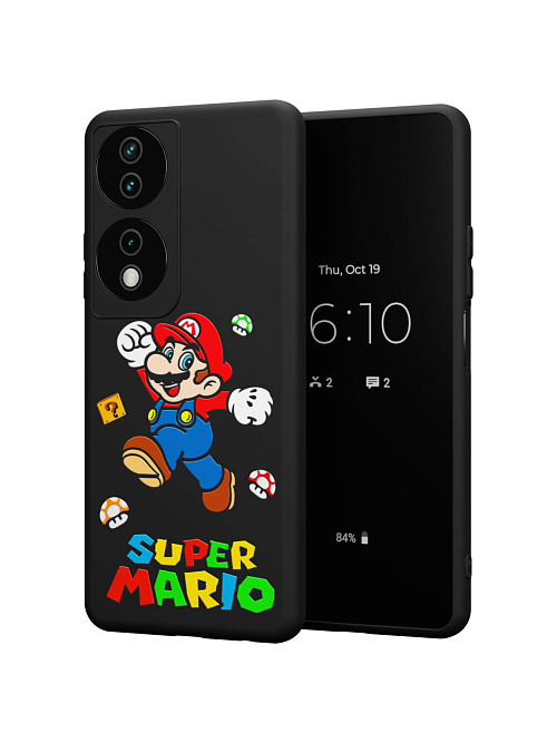 Силиконовый чехол для Honor X7b "NOVEL: Супер Марио"