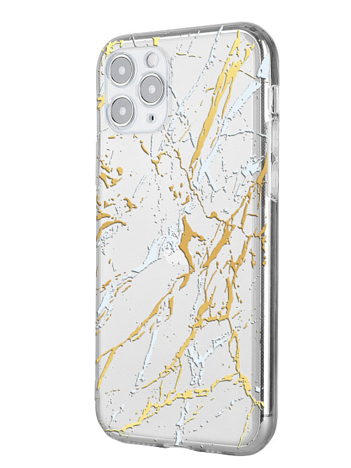 Силиконовый чехол для Apple iPhone 11 Pro "Белый мрамор"