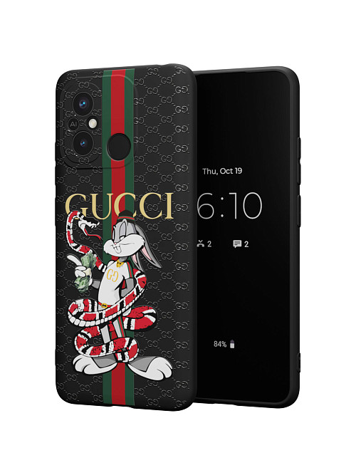 Силиконовый чехол для Xiaomi Redmi 12C "NOVEL: Багз Банни Gucci"