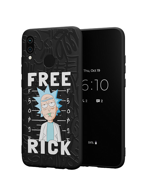 Силиконовый чехол для Huawei P Smart (2019) "NOVEL: Free Rick"