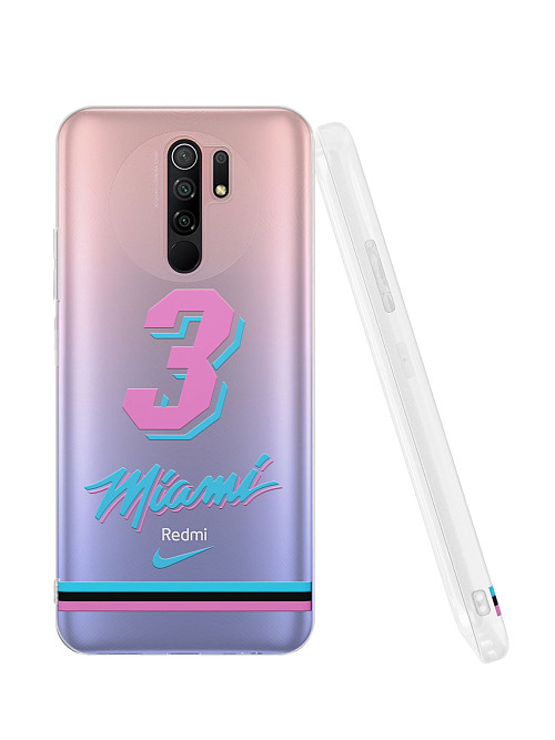 Силиконовый чехол для Xiaomi Redmi 9 "NOVEL: Майами Хит"