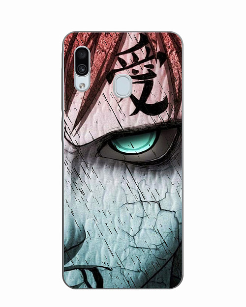 Силиконовый чехол для Samsung Galaxy A30 Naruto Shippuden - Gaara grimm face