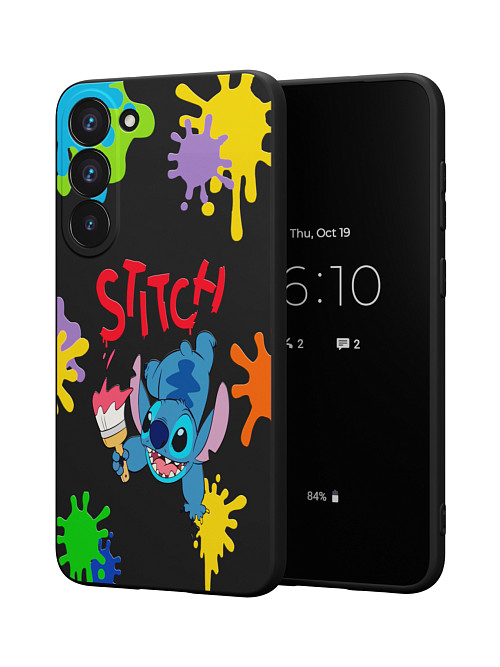 Силиконовый чехол для Samsung Galaxy S23 Plus "NOVEL: Ститч paints"