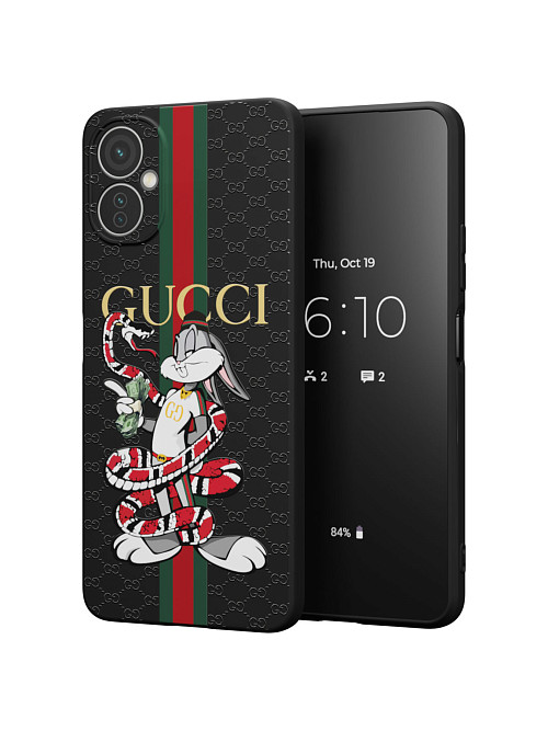 Силиконовый чехол для Tecno Camon 19 Neo "NOVEL: Багз Банни Gucci"