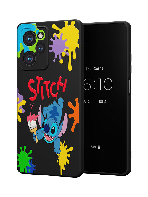 Силиконовый чехол для Poco X5 Pro (5G) "NOVEL: Ститч paints"