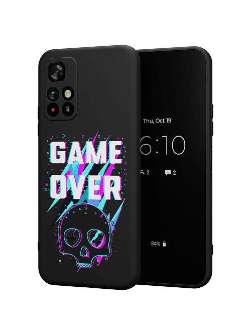 Силиконовый чехол для Poco M4 Pro (5G) "Game over"