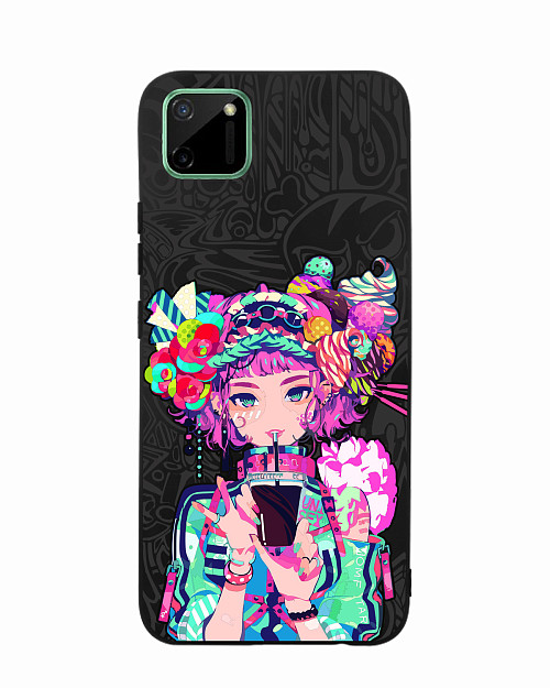 Силиконовый чехол для Realme C11 (2020) Lolipop girl