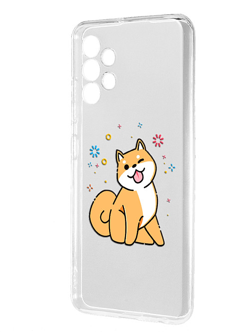Силиконовый чехол для Samsung Galaxy A32 (4G) "Собака Сиба-ину"