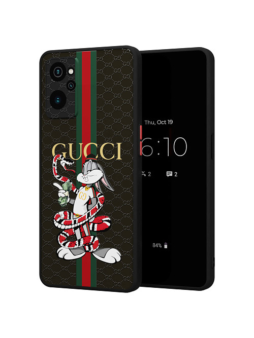 Противоударный чехол для realme 9i "NOVEL: Багз Банни Gucci"