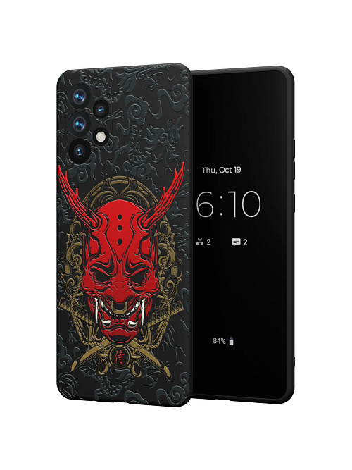 Силиконовый чехол для Samsung Galaxy A32 (4G) "Red Oni mask"