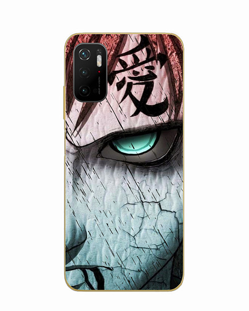 Силиконовый чехол для Poco M3 Pro Naruto Shippuden - Gaara grimm face