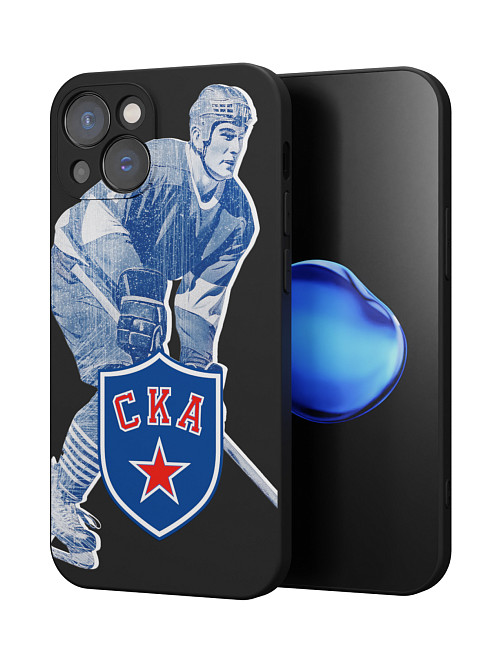 Силиконовый чехол для Apple iPhone 15 Plus "СКА: Игрок клуба"