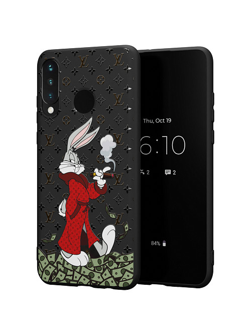 Силиконовый чехол для Huawei P30 Lite "NOVEL: Багз Банни Louis Vuitton"