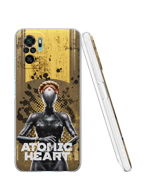 Силиконовый чехол для Xiaomi Redmi Note 10 "Atomic Heart: Левая близняшка"