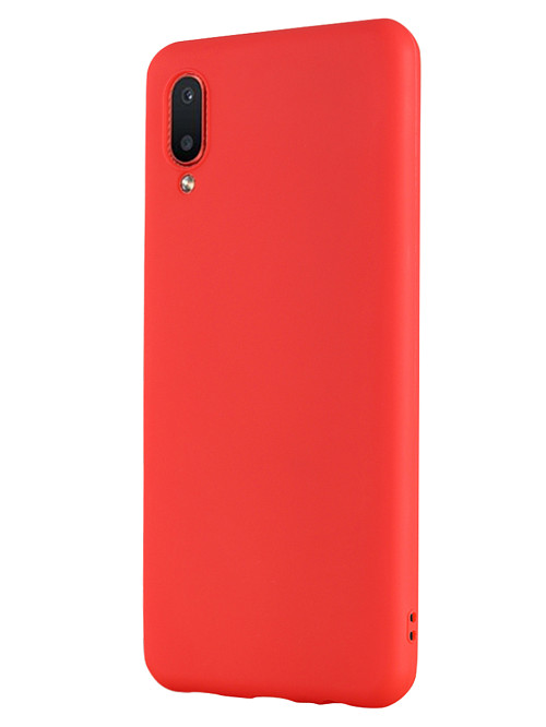 Силиконовый чехол для Samsung Galaxy A02 красный