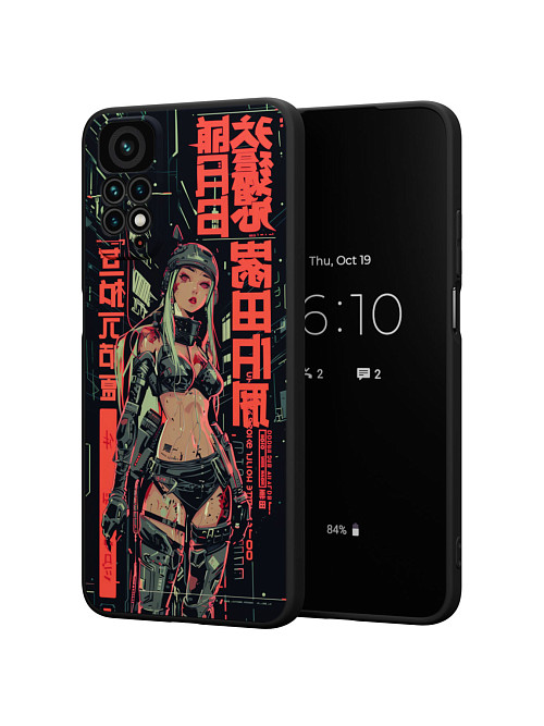 Силиконовый чехол для Xiaomi Redmi Note 11S (4G) "Женищина Солдат"
