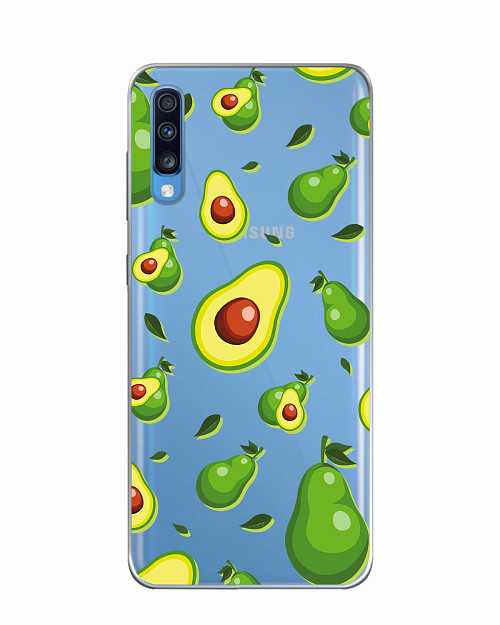 Силиконовый чехол для Samsung A70 Дождь из авокадо