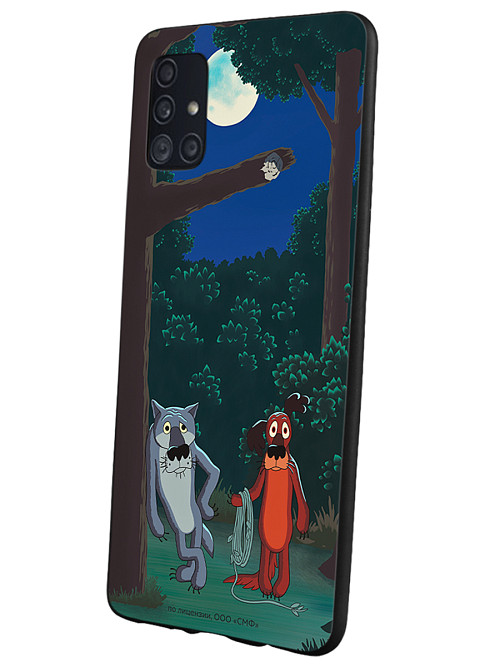 Силиконовый чехол для Samsung Galaxy A51 (4G) "Жил был пес: Ты что, по деревьям лазишь?"