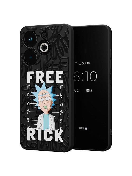 Силиконовый чехол для Infinix HOT 40i "NOVEL: Free Rick"