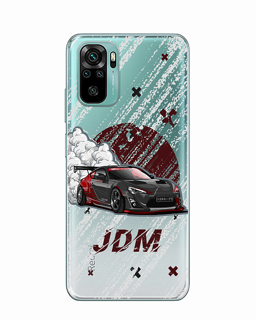 Силиконовый чехол для Xiaomi Redmi Note 10S "JDM машина"