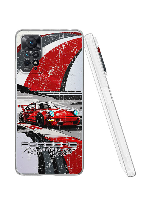 Силиконовый чехол для Xiaomi Redmi Note 12 Pro (4G) "Porsche 911"