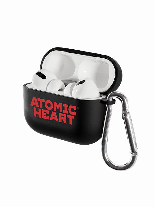 Силиконовый чехол для наушников матовый на AirPods Pro "Atomic Heart: Лого"