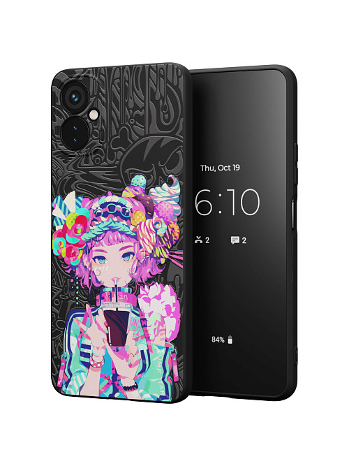 Силиконовый чехол для Tecno Spark 9 Pro "Lolipop girl"