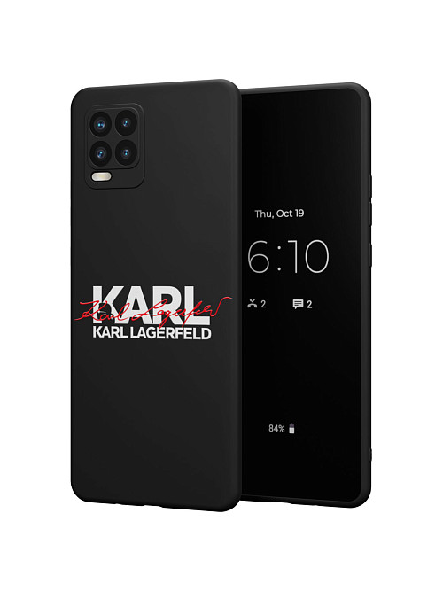 Силиконовый чехол для realme 8 Pro "NOVEL: Lagerfeld V.2"