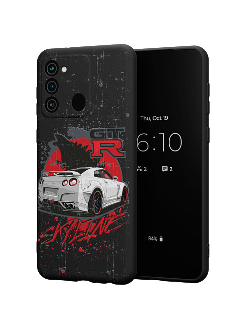 Силиконовый чехол для Tecno Spark 8C "Nissan SKYLINE GTR"