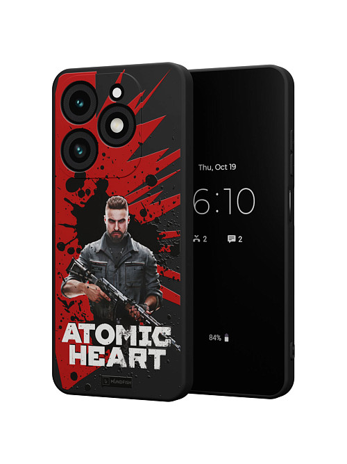 Силиконовый чехол для Tecno Spark Go 2024 "Atomic Heart: Майор Нечаев"