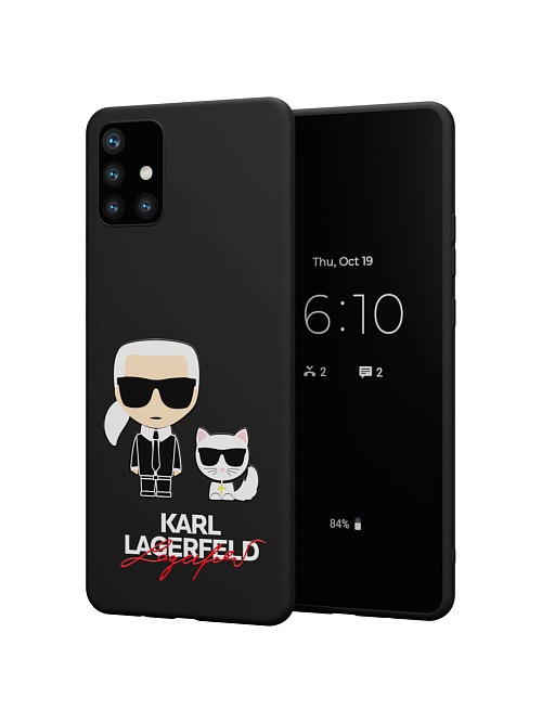 Силиконовый чехол для Samsung Galaxy A51 (4G) "NOVEL: Lagerfeld"