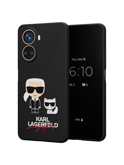 Силиконовый чехол для Huawei Nova 10 SE "NOVEL: Lagerfeld"